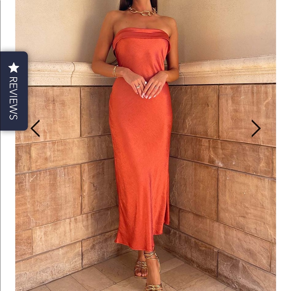 Runaway The Label - Leila Slip Dress - Copper